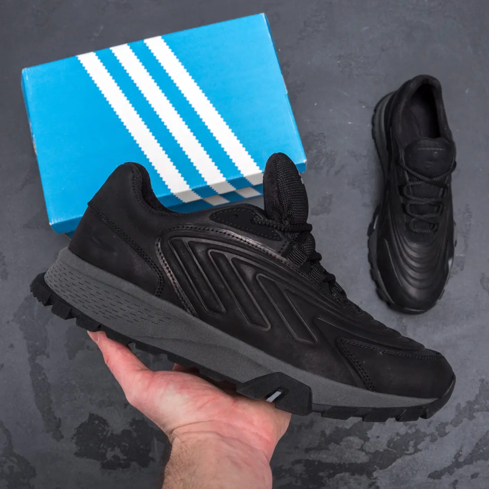 Мужские кожаные кроссовки Originals Ozelia Black Киев - изображение 8