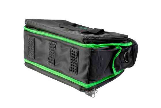 Сумка для инструментов монтерская MASTERTOOL 400х180х310 мм 30 карманов усиленное дно съемный ремешо Харків