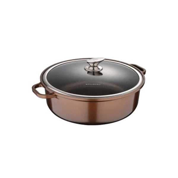 Каструля Wellberg WB-3325 9.6 л 32 см коричнева Киев - изображение 1