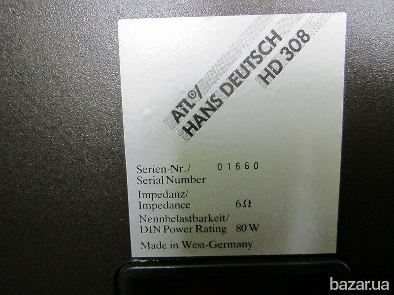 Продам шикарную немецкую полочную акустику ATL HANS DEUTSCH HD 308 Кривий Ріг - зображення 3