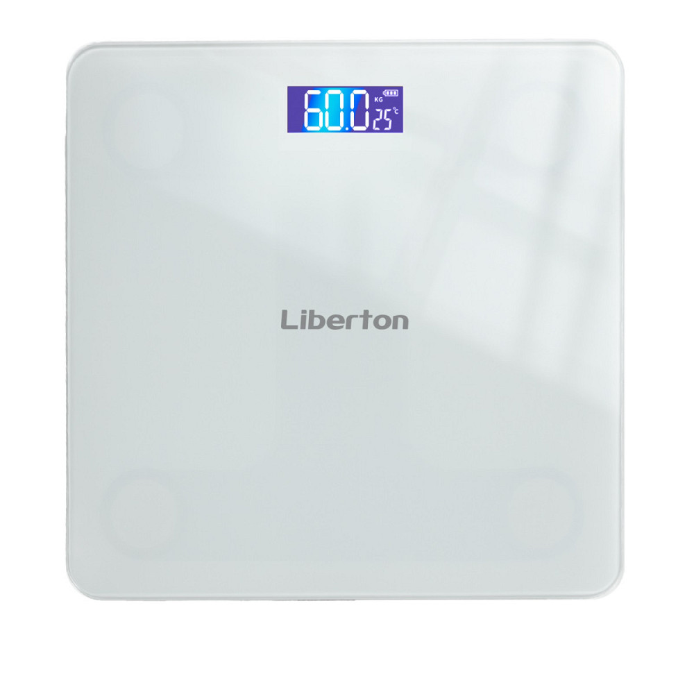 Весы напольные Liberton LBS-0819 180 кг белые Киев - изображение 1