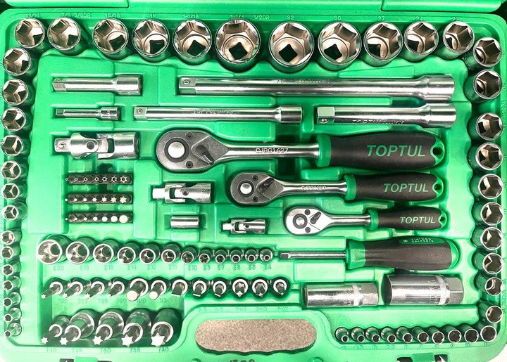 Профессиональный набор инструмента в кейсе 130ед. TOPTUL GCAI130B Харків - зображення 6
