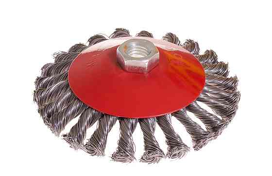 Щетка конусная MASTERTOOL из плетеной проволоки Ø 115 мм М14 19-8011 Харьков