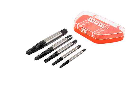 Экстракторы для выкручивания поврежденных винтов MASTERTOOL М3-М18 набор 5 шт 14-1405 Харків