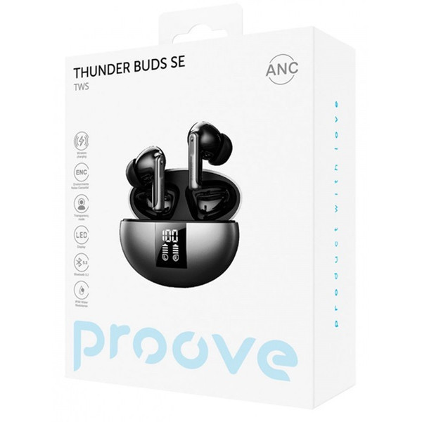 Bluetooth-гарнітура Proove Thunder Buds SE TWS with ANC (APP) Silver (TWTBSE01AP03) (Код товару:4168 Харьков - изображение 3