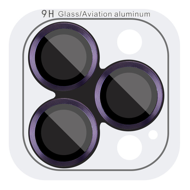 Защитное стекло Metal Classic на камеру (в упак.) для Apple iPhone 14 Pro (6.1") / 14 Pro Max (6.7") Херсон - зображення 1