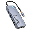 Переходник HUB Hoco HB52 Wow 8in1 (Type-C to HDTV+RJ45+SD/TF+PD+Type-C3.0+2xUSB3.0) Херсон