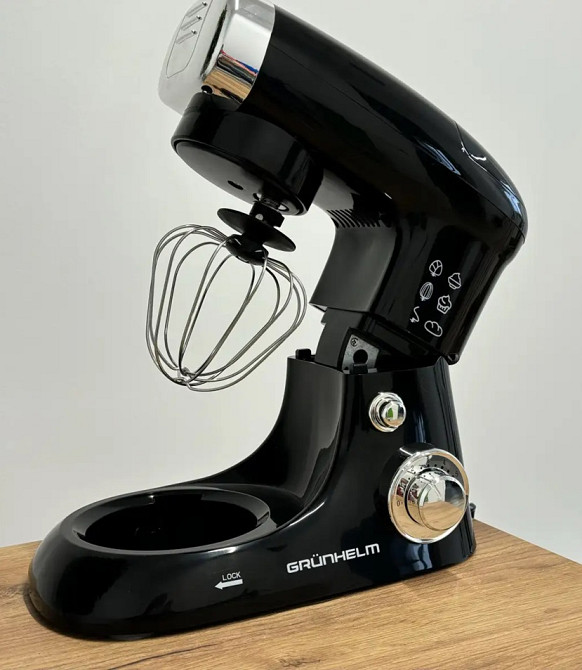 Кухонный комбайн Grunhelm GKM0016B 1500 Вт черный Київ - зображення 2