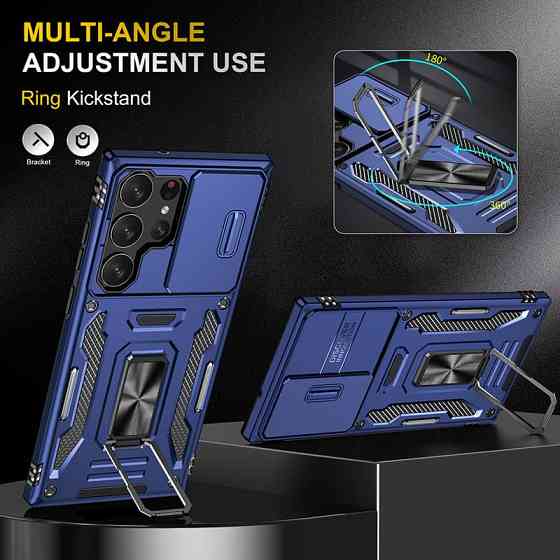 Ударопрочный чехол Camshield Army Ring для Samsung Galaxy S23 Ultra Херсон