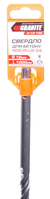 Сверло для бетона GRANITE SDS-PLUS S4 12х1000 мм 0-12-100 Харьков - изображение 2