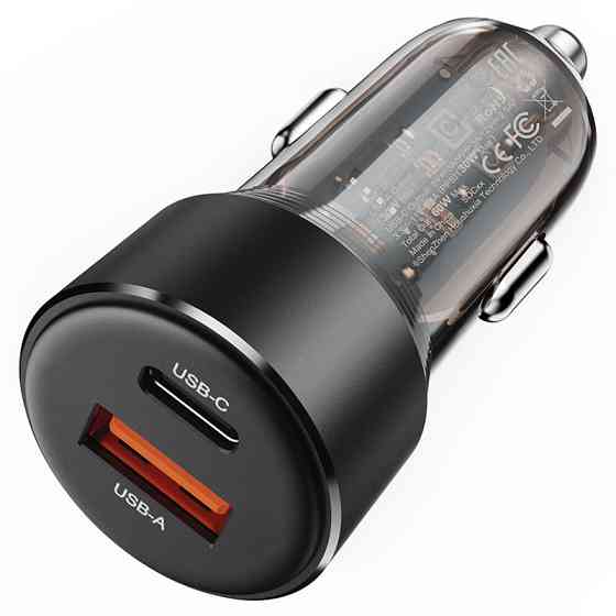 АЗУ Acefast B12 PD30W+QC3.0 total 60W (1USB-A/1C) Херсон