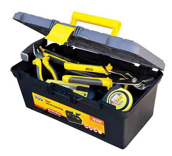 Ящик для инструментов MASTERTOOL с пластиковыми замками 16" 395х223х165 мм 79-2216 Харьков