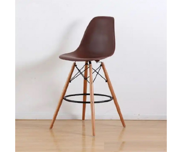 Стілець Тауер Вуд барний високий коричневий Дніпро - зображення 2