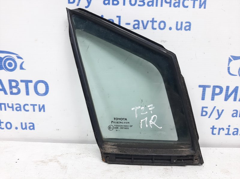 Стекло двери задней правой (форточка) Toyota Avensis T27 1.8 БЕНЗИН 2ZRFAE 2009 (б/у) Київ - зображення 1