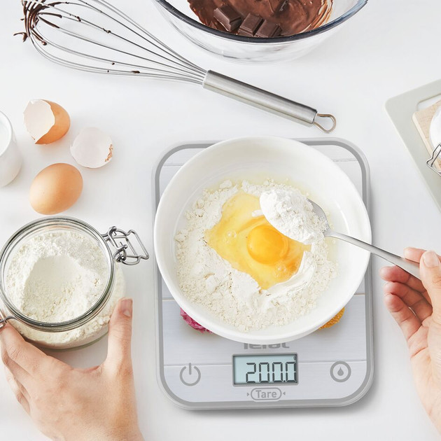 Весы кухонные Tefal Optiss Cake Pops BC50D4V0 5 кг серебристые Київ - зображення 4