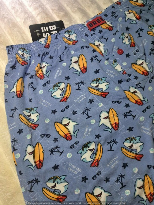 Мужские батальные трусы с рисунком "акулы на сёрфинге" (арт. MBXK 307/01/131) Кривий Ріг - зображення 4