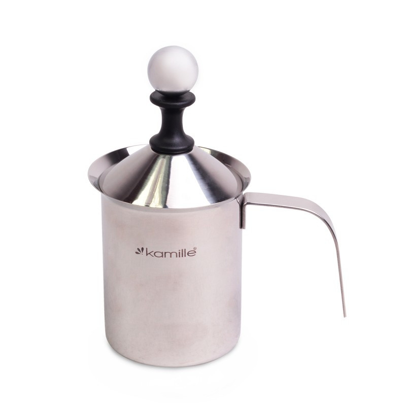 Спінювач молока з кришкою 400 мл Kamille KM-5841 Київ - зображення 1