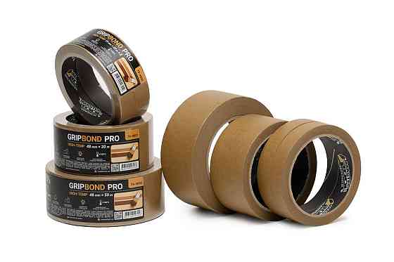 Лента малярная высокотемпературная MASTERTOOL GripBond Pro High-Temp 48 мм×20 м коричневая 79-9891 Харьков