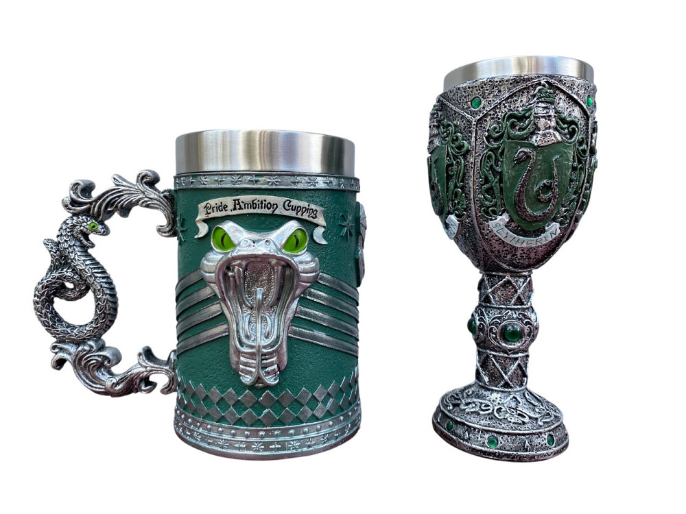 Подарочный набор Кухоль и Бокал 3 Слизерин (код 00767) Київ - зображення 3