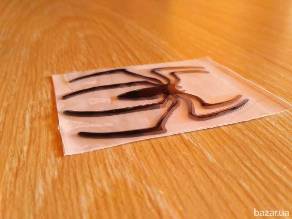 Наклейка на авто, мото Паук выпуклая Черный Борисполь - изображение 5