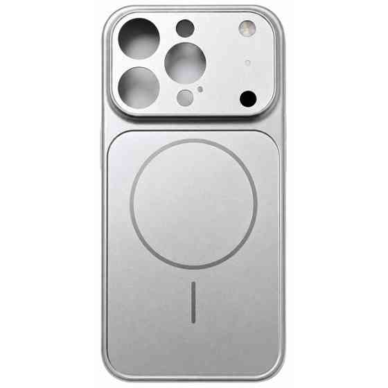 DM Чохол AG Glass Case With MagSafe для iPhone 15 Pro Max Silver Харьков