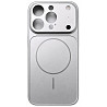 DM Чохол AG Glass Case With MagSafe для iPhone 15 Pro Max Silver Харьков