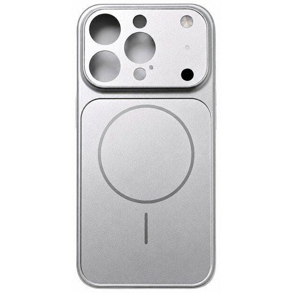 DM Чохол AG Glass Case With MagSafe для iPhone 15 Pro Max Silver Харьков - изображение 1