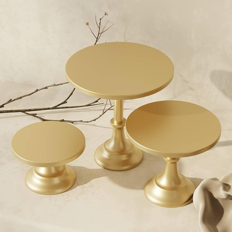 Подставки Leeseph для торта, десертов и закусок золотые 3шт Одесса - изображение 3