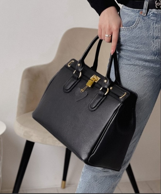 Натуральная кожаная сумка женская Итальянская большая модная сумка Гермес TS000146 Киев - изображение 1