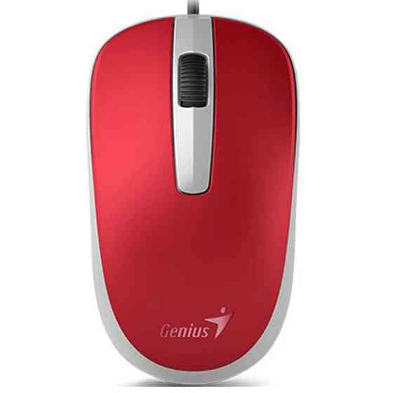 Мышь компьютерная проводная Genius DX-120 USB Red 31010105104 красная Киев