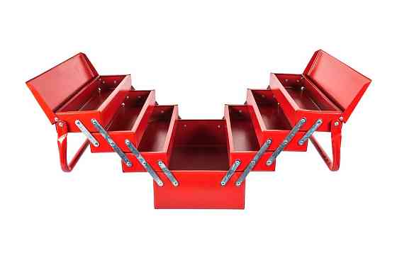 Ящик для инструментов MASTERTOOL металлический 440 мм 4 яруса/7 отделений 79-4307 Харків