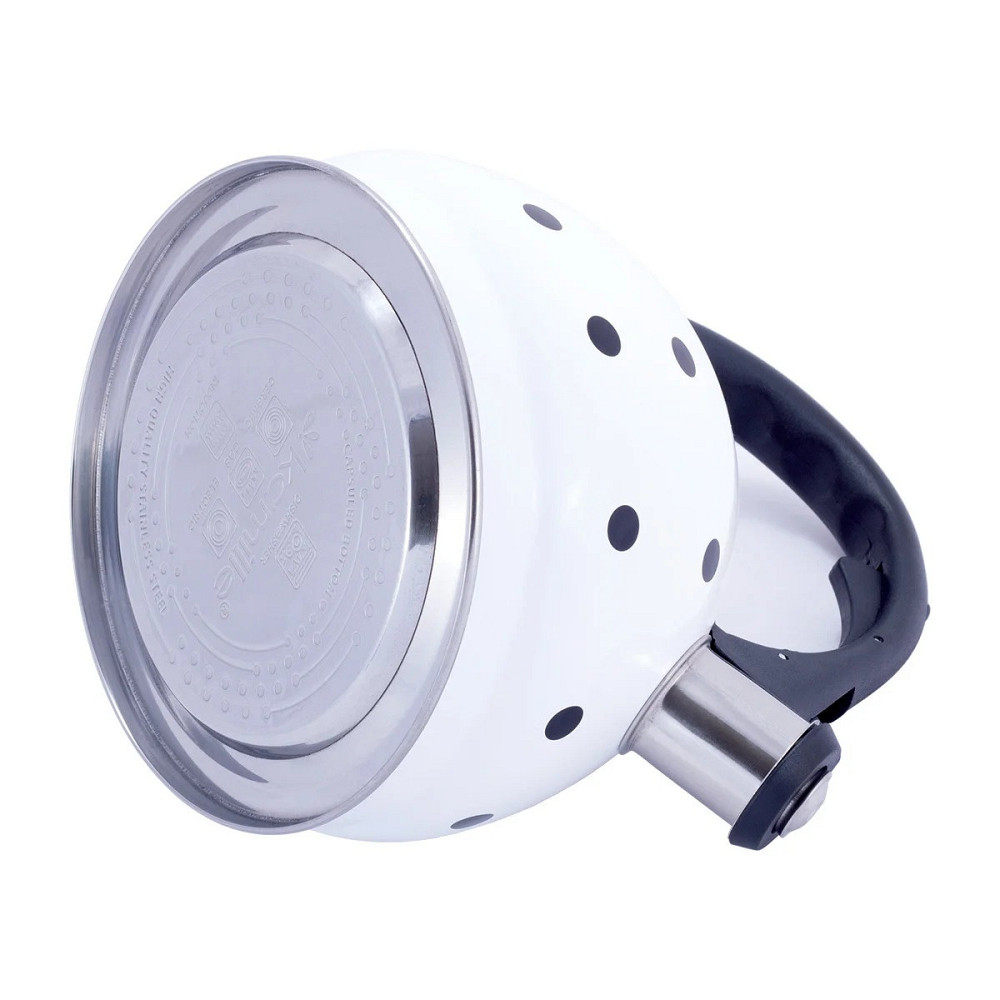 Чайник Kamille из нержавеющей стали со свистком 2 л Одеса - зображення 4