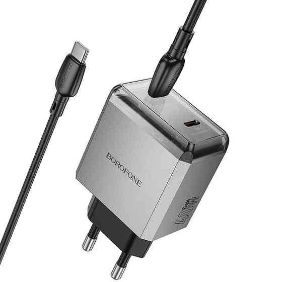 СЗУ Borofone BN21 Lena PD40W+QC3.0 (2USB-C) + кабель Type-C to Type-C Херсон