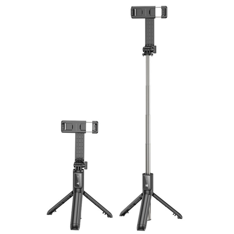 Монопод для селфи Borofone BY11 Happy с треногой + съемный BT пульт Херсон - зображення 4