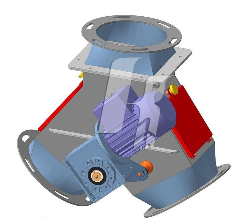 Клапан перекидной КОР-8 300х300 , самотечное оборудование Киев - изображение 3