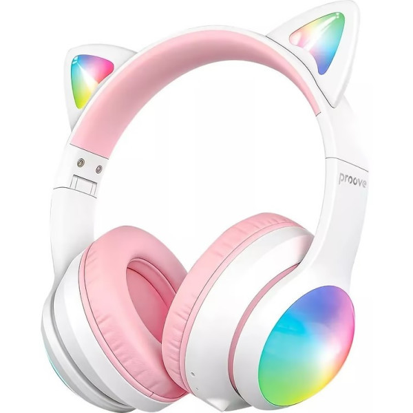 Bluetooth-гарнітура Proove Kids LumiCat (APP) White/Pink (HPLC0001AP25) Харків - зображення 1