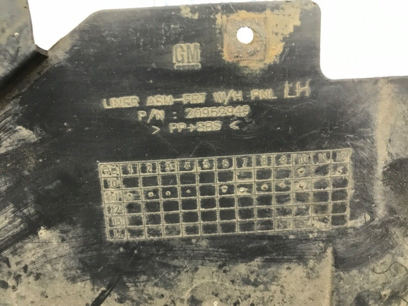 Подкрылок передний левый Chevrolet Captiva 2011-2018 20952949 (Арт. 46891) Київ - зображення 8