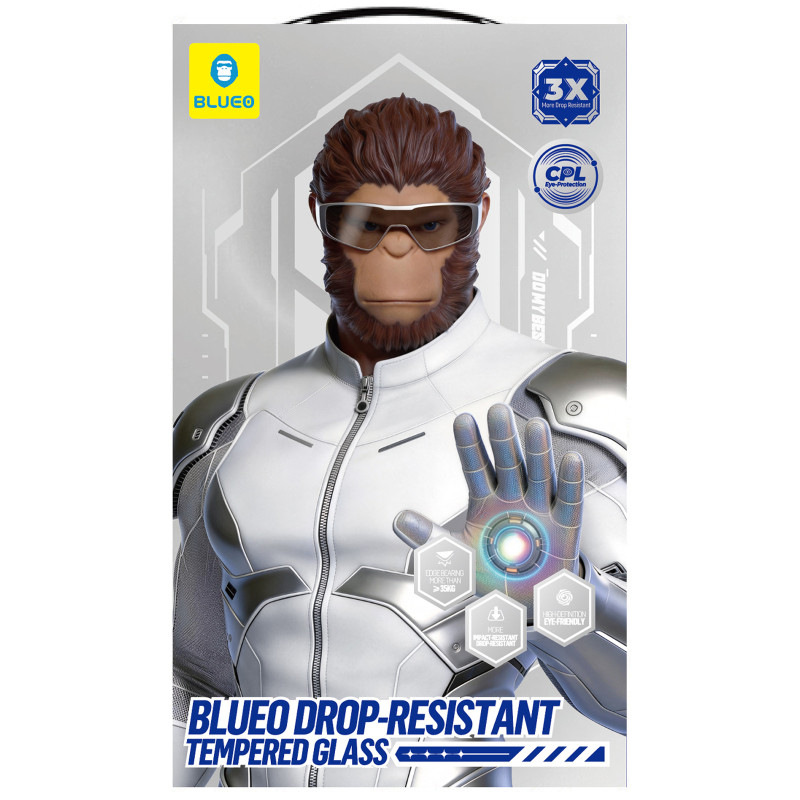 Защитное 2.5D стекло Blueo Drop-Resistant (35+ KG) для Apple iPhone 17 Pro Max / 16 Pro Max 6.9" Херсон - зображення 4