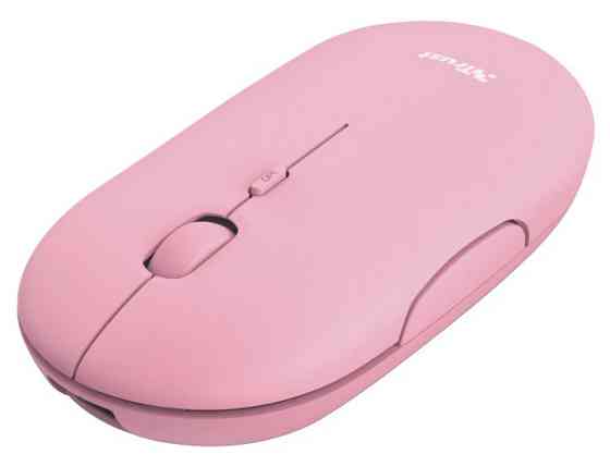 Мышь компьютерная безпроводная Trust Puck Rechargeable Ultra-Thin BT WL Silent Pink 24125_TRUST розо Киев