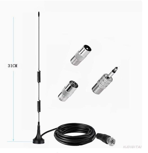 FM-радиоантенна 7dBi 75 Ом, 3 м кабеля с F коннектором + 3 переходника Днепр - изображение 1