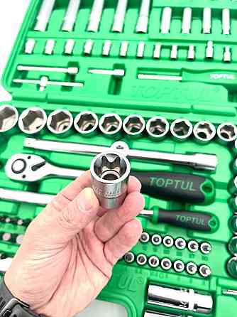 Автомобильный набор инструментов 1/4", 1/2" 108ед. (6-гр.) TOPTUL GCAI108R Харків
