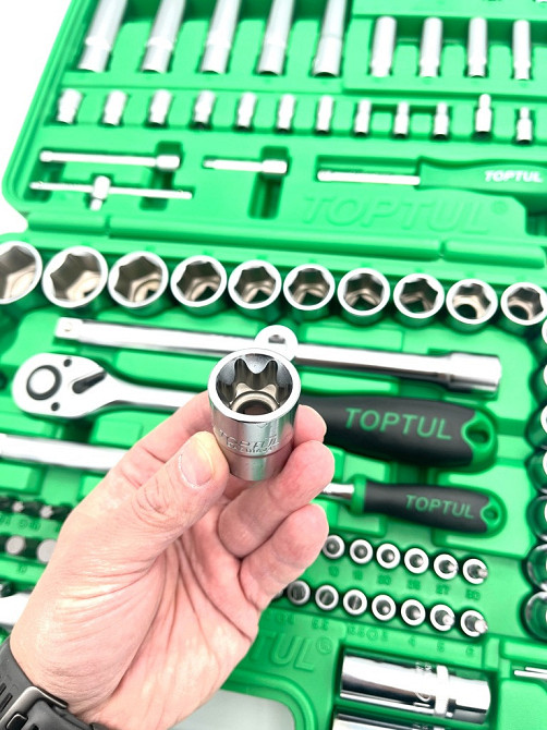 Автомобильный набор инструментов 1/4", 1/2" 108ед. (6-гр.) TOPTUL GCAI108R Харків - зображення 6