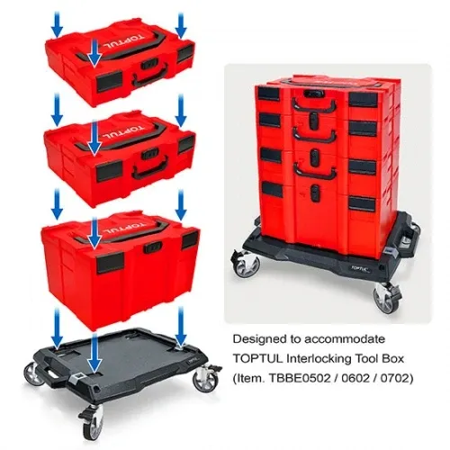 Платформенная тележка для модульных ящиков  TOPTUL TCCC0107 Харьков