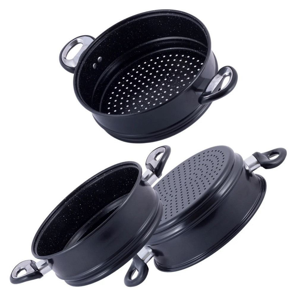 Чотирирівнева пароварка з вуглецевої сталі на 8 л Kamille KM-5827 Київ - зображення 1