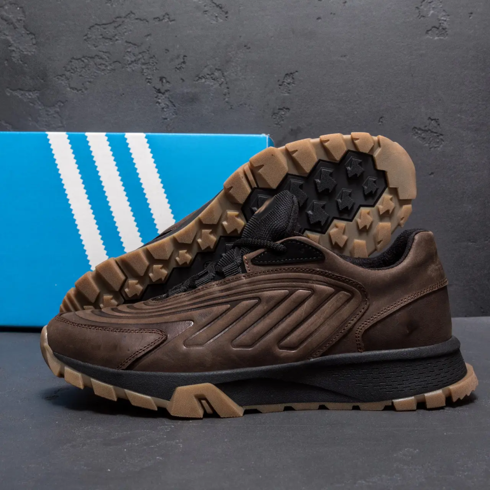 Мужские кожаные кроссовки Originals Ozelia Brown Київ - зображення 9