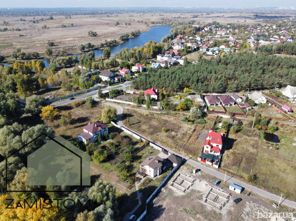 Продаж ділянки 10 соток. Село Гнідин. Центр. Вже залито два фундаменти під будинки, проекти додають Борисполь - изображение 8