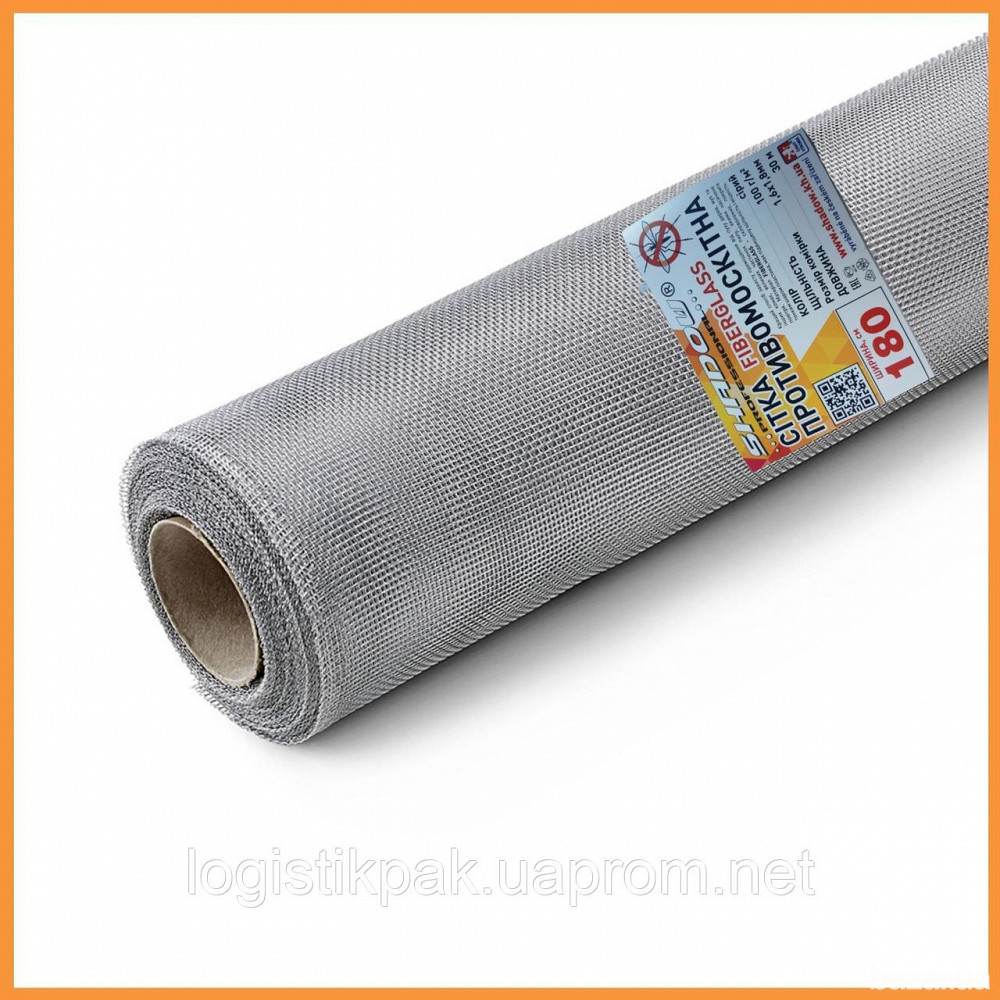 Сетка оконная от комаров 1.8х30 м FiberGlass (серая) Харьков - изображение 1