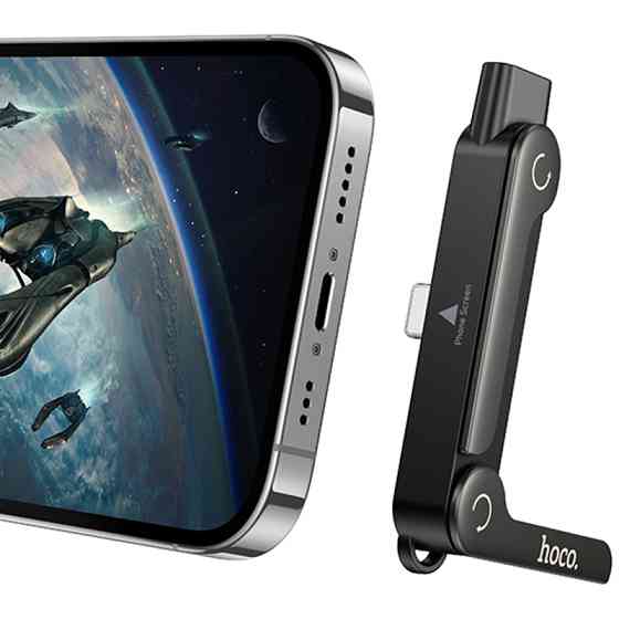 Переходник Hoco UA47 Lightning male to Type-C female adapter Херсон