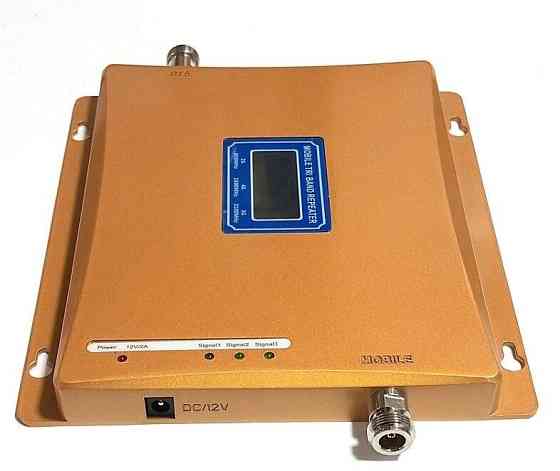 Усилитель 3G/4G интернета и связи трехдиапазонный 2G/3G/4G SL-1770-GDW 900/1800/2100 МГц, 300-400 кв Дніпро