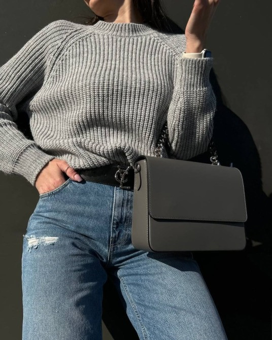 сумка женская через плечо натуральная гладкая кожа Италия Вера пелле TS000059 Киев - изображение 3